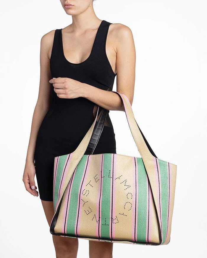 商品Stella McCartney|Logo Striped Tote,价格¥4579,第2张图片详细描述