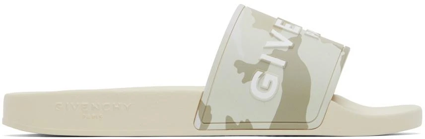 商品Givenchy|米色迷彩拖鞋,价格¥3542,第1张图片