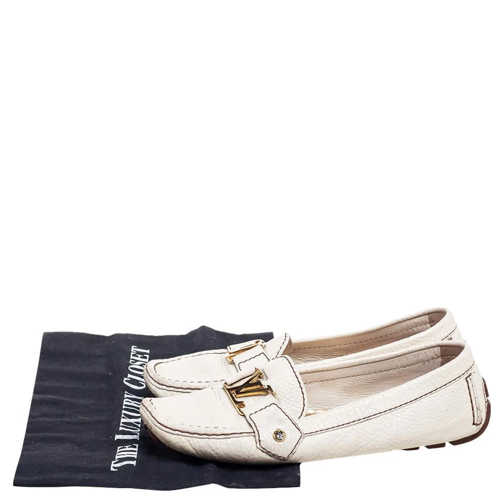 Louis Vuitton Cream Leather Monte Carlo Loafers Size 37.5 商品