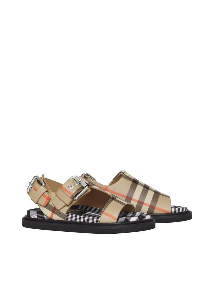 商品Burberry|Vintage check leather buckled sandals,价格¥1692,第2张图片详细描述