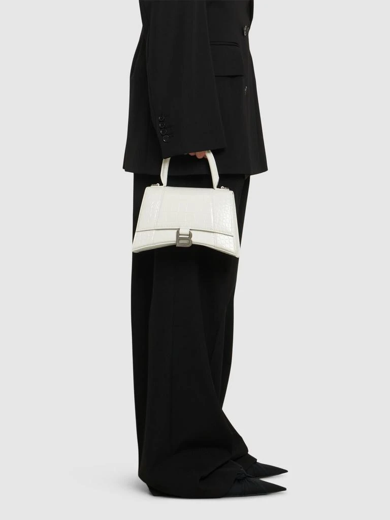 商品Balenciaga|Small Hourglass Embossed Leather Bag,价格¥23199,第1张图片详细描述