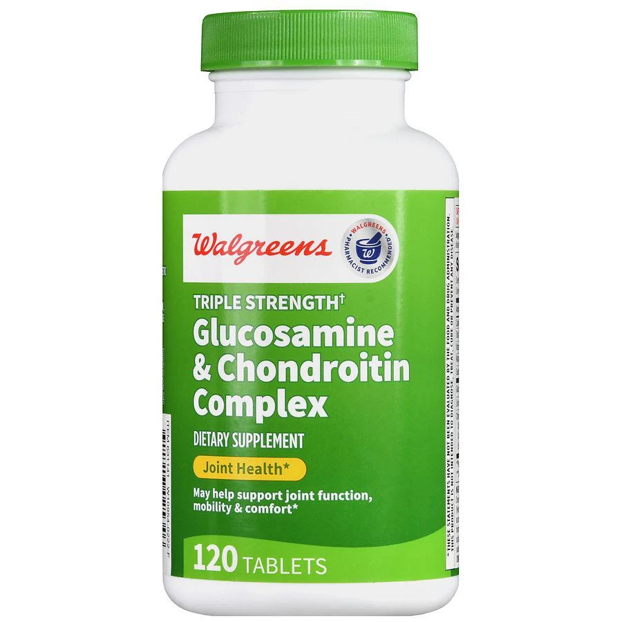 商品Walgreens|Triple Strength Glucosamine & Chondroitin Complex Tablets (60 days),价格¥291,第2张图片详细描述