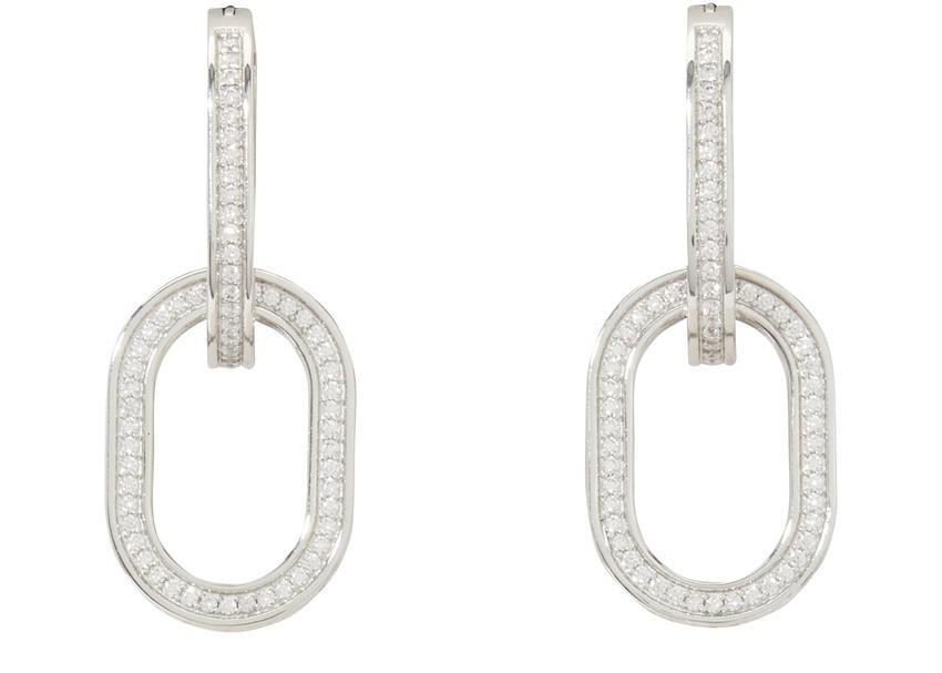 商品Celine|Edwige 水晶和黄铜圈形耳环,价格¥6948,第4张图片详细描述