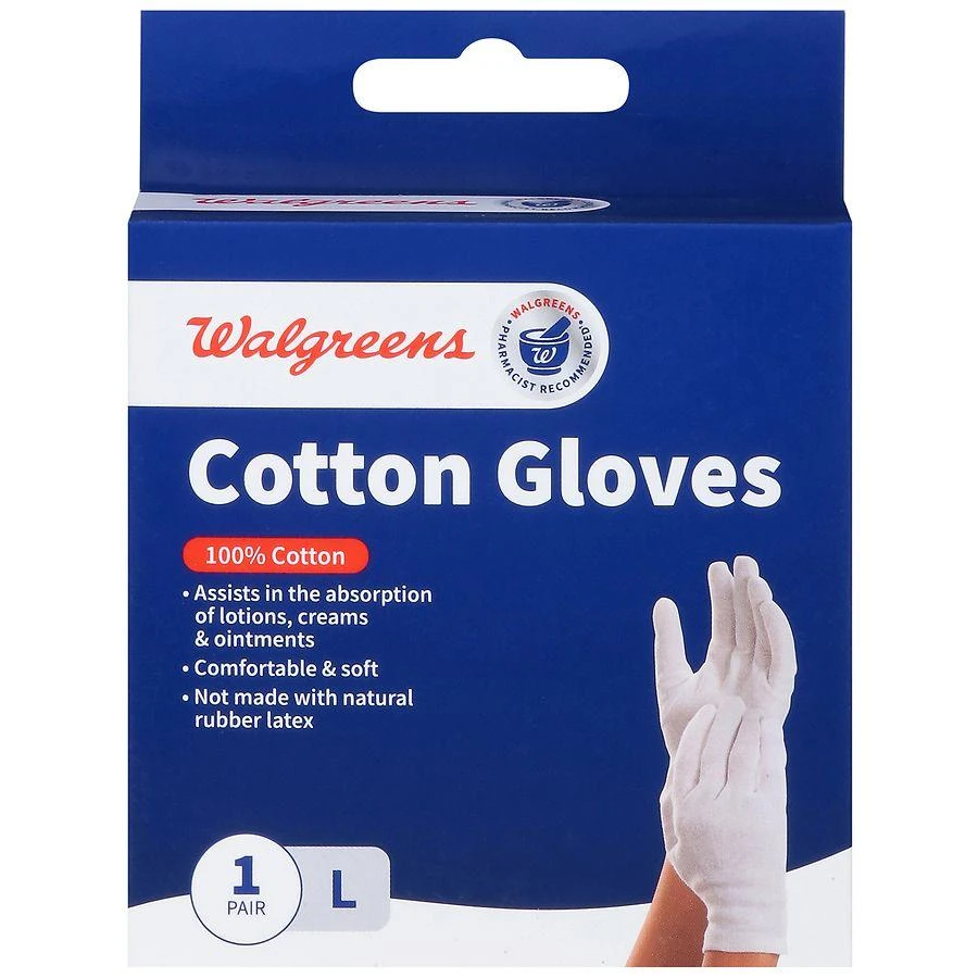 商品Walgreens|Cotton Gloves L,价格¥52,第1张图片
