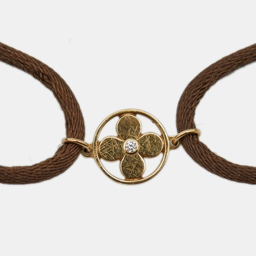 商品[二手商品] Louis Vuitton|Louis Vuitton Idylle Blossom Diamond 18k Yellow Gold Adjustable Cord Bracelet,价格¥4181,第2张图片详细描述