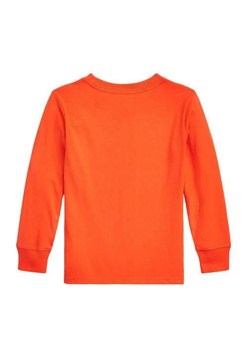商品Ralph Lauren|Lauren Childrenswear Boys 4 7 Cotton Jersey Long Sleeve T Shirt,价格¥267,第2张图片详细描述
