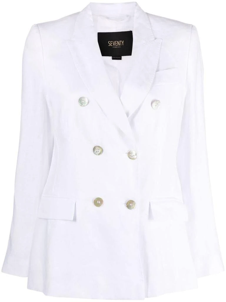 商品SEVENTY|SEVENTY Double-breasted blazer,价格¥2563,第1张图片