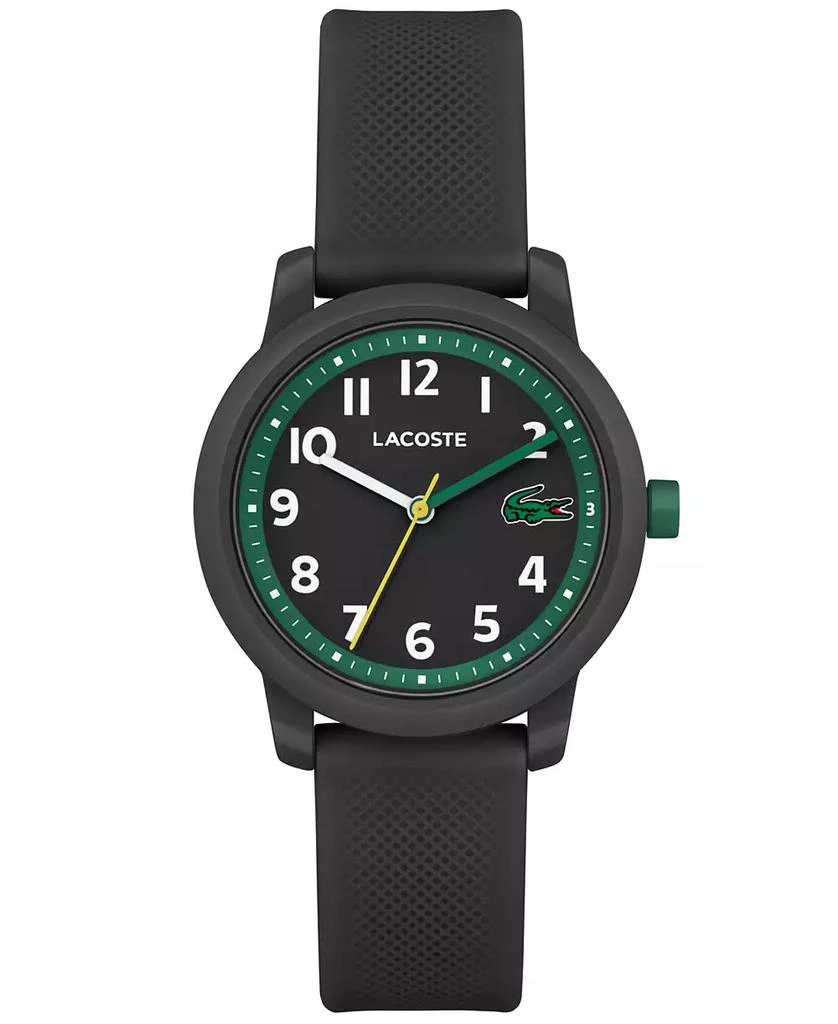 商品Lacoste|Kids L.12.12 Light Black Silicone Strap Watch 32mm,价格¥497,第1张图片