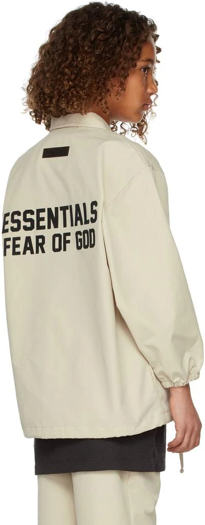 商品Essentials|Kids Beige Coaches Jacket,价格¥358,第4张图片详细描述