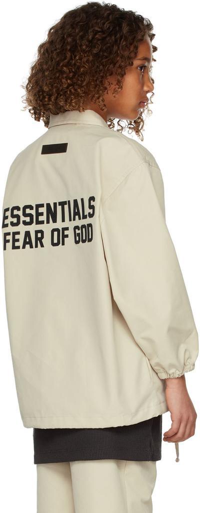 商品Essentials|Kids Beige Coaches Jacket,价格¥622,第6张图片详细描述