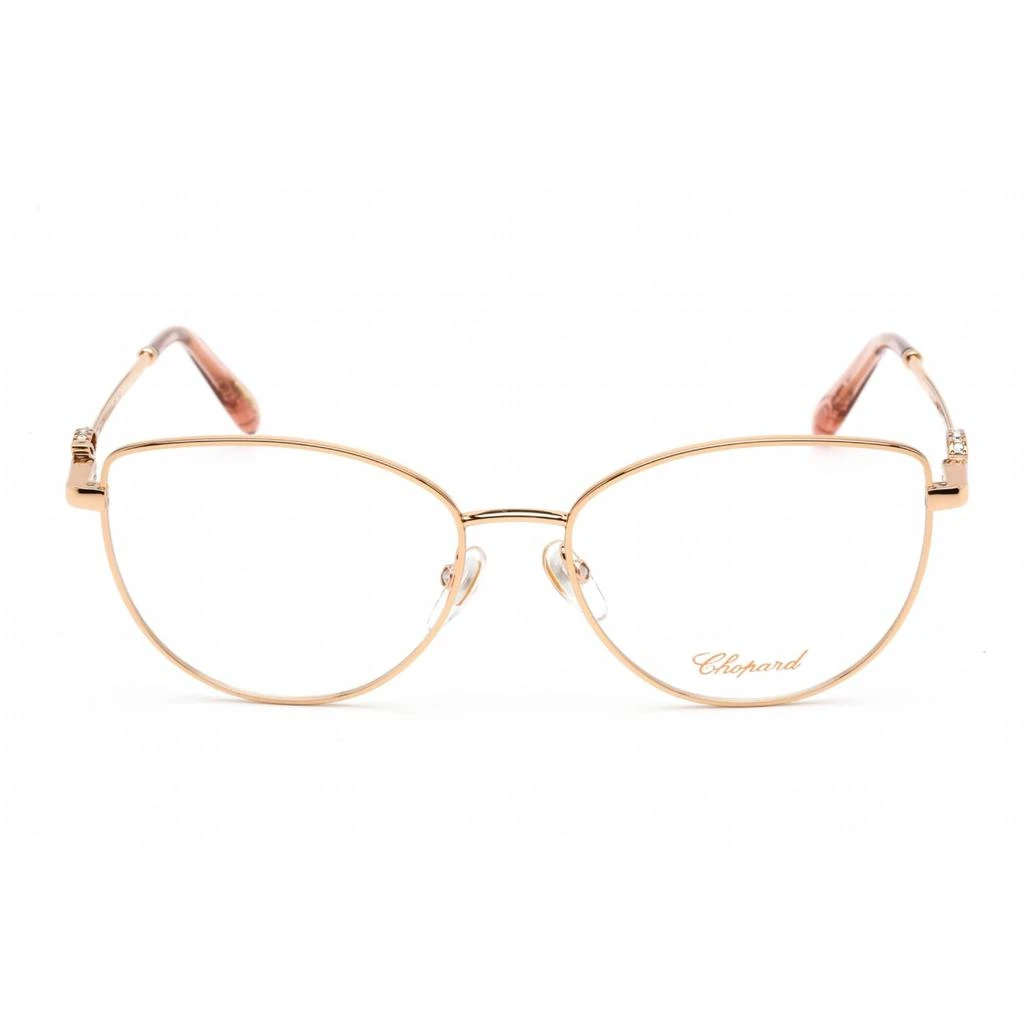 商品Chopard|Chopard Women's Eyeglasses - Shiny Copper Gold Metal Cat Eye Frame | VCHF51S 08FC,价格¥1429,第2张图片详细描述