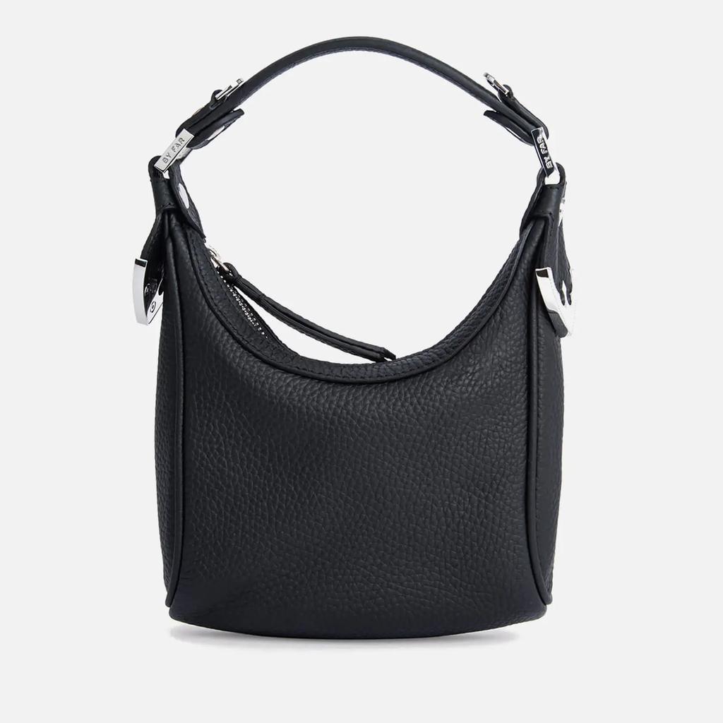 BY FAR Women's Cosmo Black Flat Grain Leather Bag - Black商品第1张图片规格展示