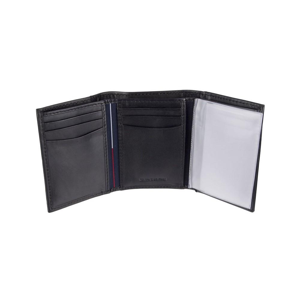 Men’s Leather Trifold Wallet商品第2张图片规格展示
