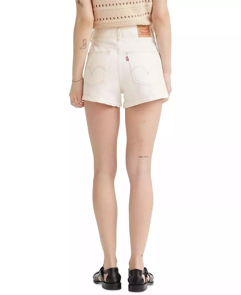 商品Levi's|High-Waisted Cotton Mom Shorts,价格¥154,第2张图片详细描述