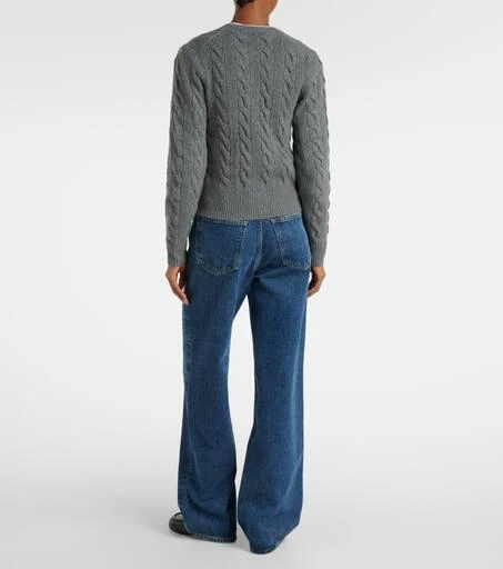 商品Ralph Lauren|羊毛与羊绒绞花针织开衫,价格¥2555,第3张图片详细描述