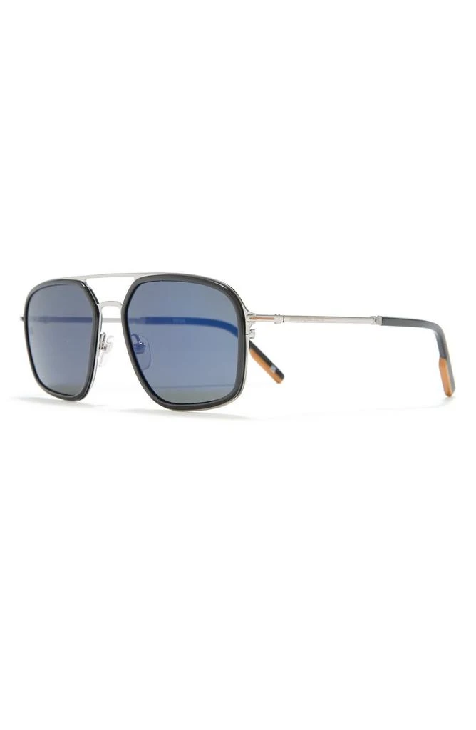 商品Zegna|59mm Navigator Sunglasses,价格¥820,第2张图片详细描述