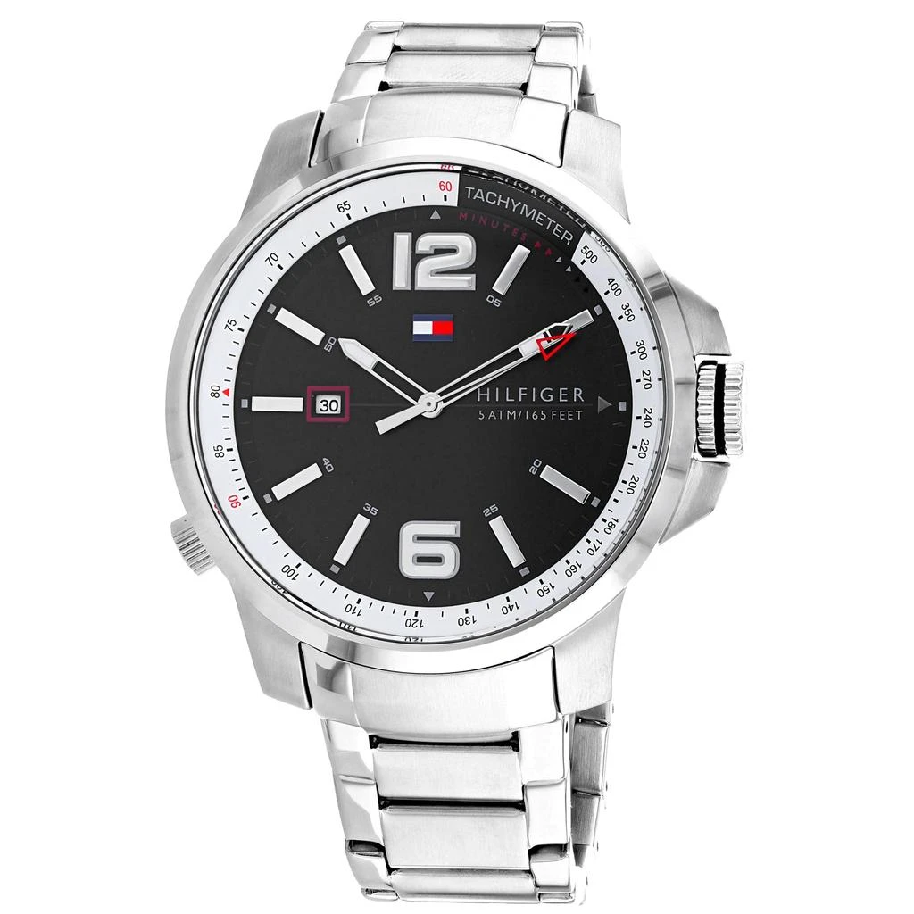 商品Tommy Hilfiger|Tommy Hilfiger Men's Black dial Watch,价格¥946,第1张图片