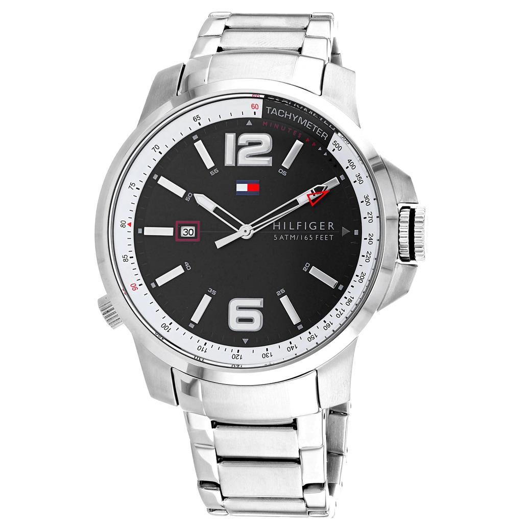商品Tommy Hilfiger|Tommy Hilfiger Men's Black dial Watch,价格¥885,第1张图片