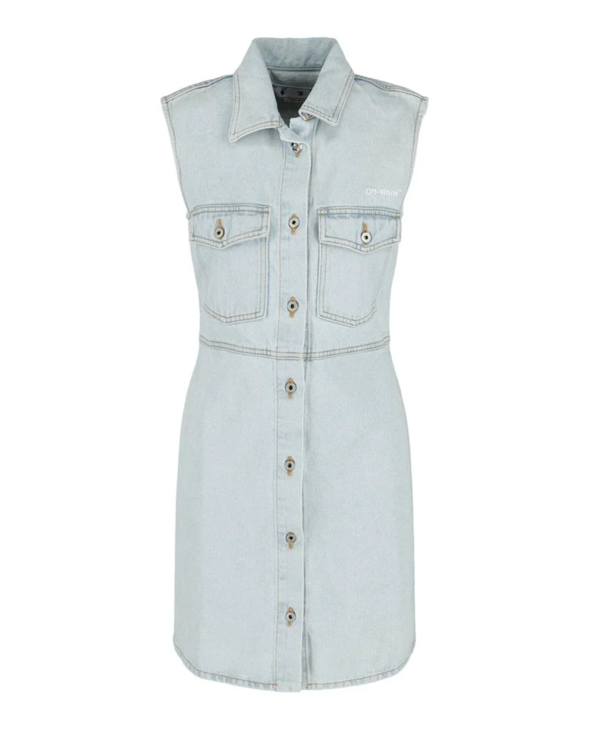 商品Off-White|Diag Sleeveless Shirt Dress,价格¥3240,第1张图片