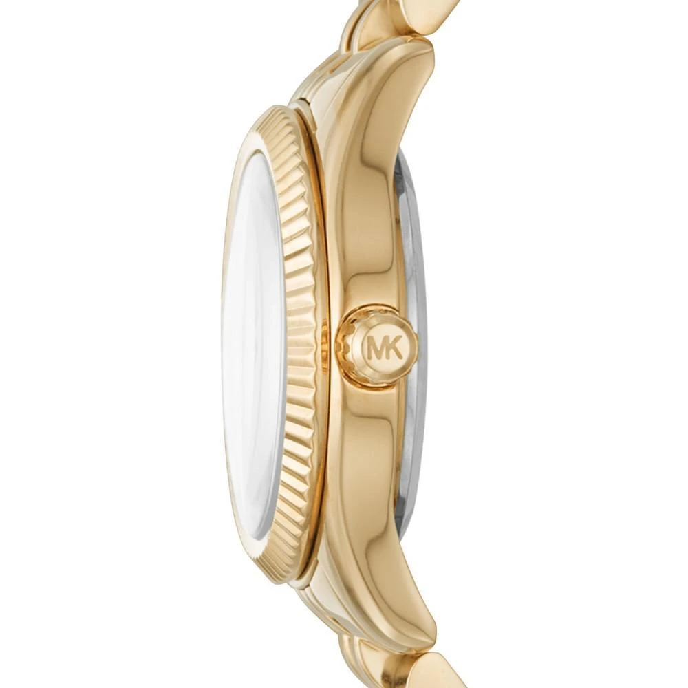 商品Michael Kors|Women's Lexington Gold-Tone Stainless Steel Bracelet Watch 26mm,价格¥1019,第3张图片详细描述