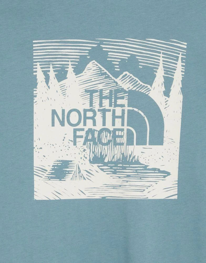 商品The North Face|The North Face Red Box Celebration t-shirt in blue Exclusive at ASOS ,价格¥178,第3张图片详细描述