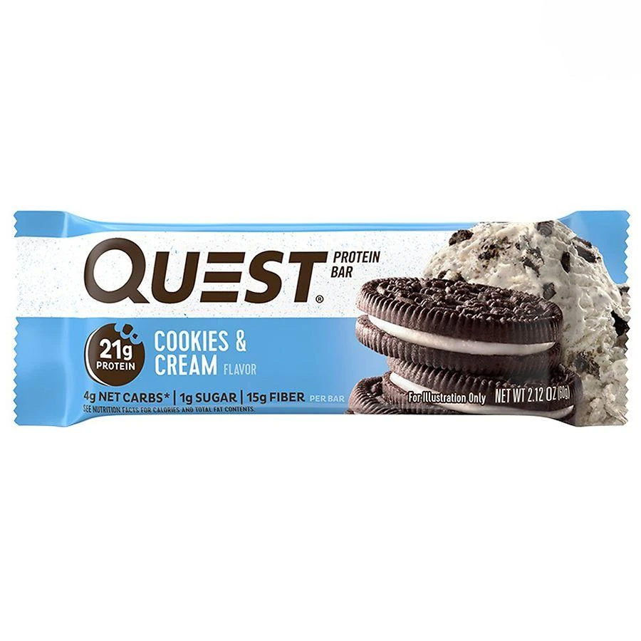 商品QuestBar|Protein Bar Cookies & Cream,价格¥20,第1张图片