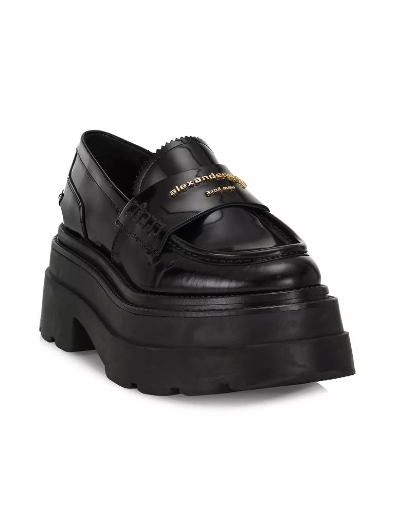 商品Alexander Wang|Carter Leather Platform Loafers,价格¥5221,第2张图片详细描述