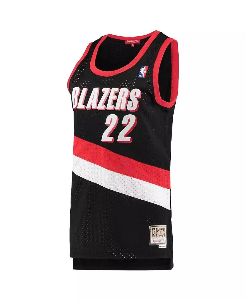 商品Mitchell and Ness|Women's Clyde Drexler Black Portland Trail Blazers 1991-92 Hardwood Classics Swingman Jersey,价格¥758,第3张图片详细描述