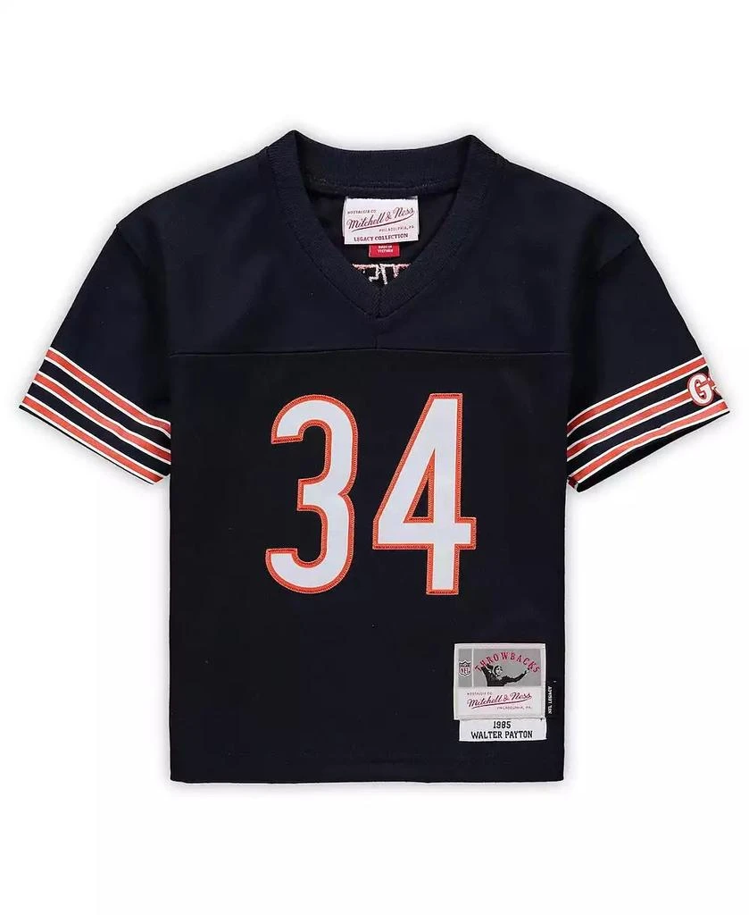 商品Mitchell & Ness|Toddler Boys and Girls Walter Payton Navy Chicago Bears 1985 Retired Legacy Jersey,价格¥479,第3张图片详细描述