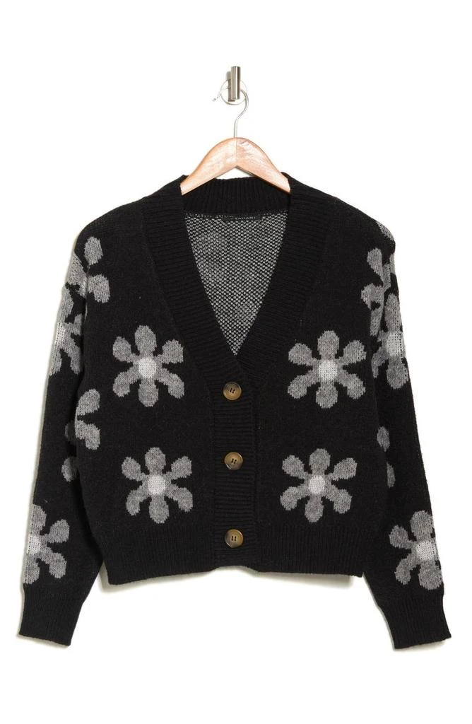 商品Tahari|Daisy Jacquard Crop Cardigan,价格¥188,第3张图片详细描述