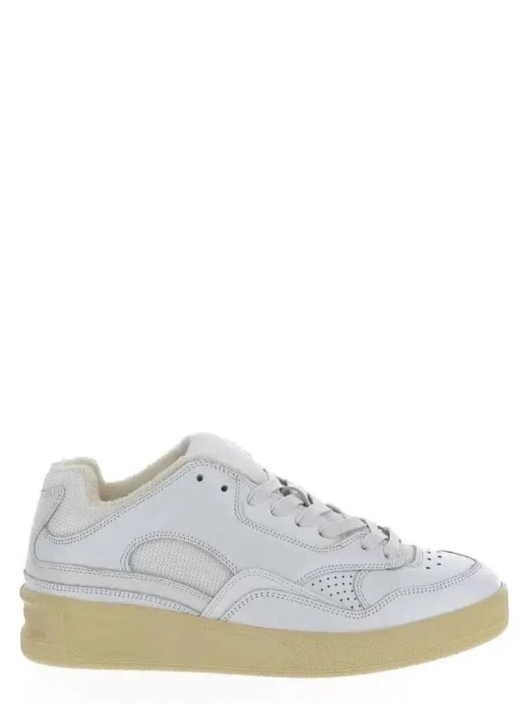 商品Jil Sander|Jil Sander Women's Basket Low White Leather Sneakers,价格¥2631,第1张图片