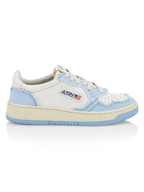 商品Autry|Medalist Mixed Media Low-Top Sneakers,价格¥1571,第1张图片