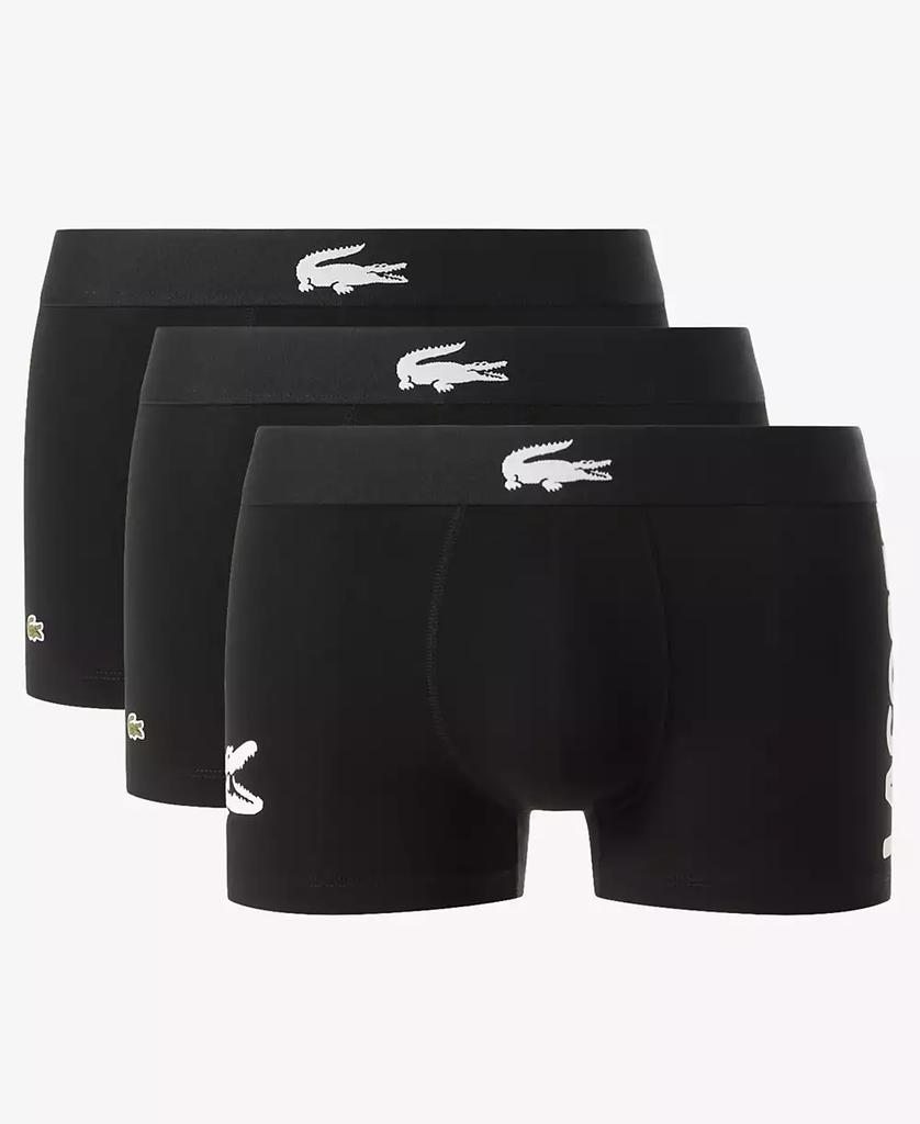 Cuecas Boxer de Algodão Stretch para Homem com Logo Crocodilo Grande, Embalagem de 3 image 2