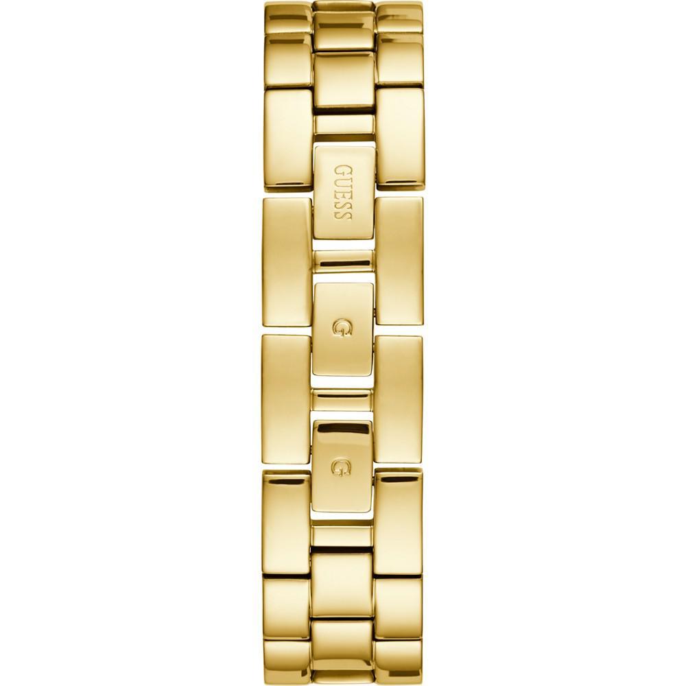 商品GUESS|Women's Gold-Tone Stainless Steel & Cubic Zirconia Crystal Bangle Bracelet Watch 36mm,价格¥1040,第5张图片详细描述