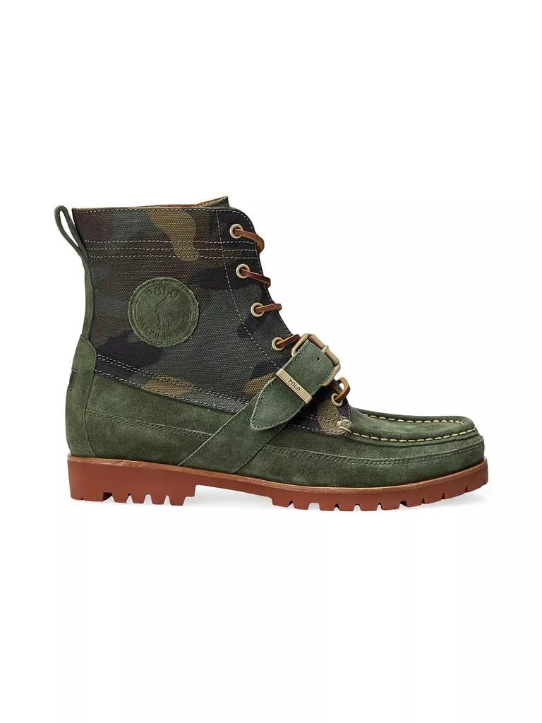 商品Ralph Lauren|Ranger Suede & Camo Boots,价格¥1408,第1张图片