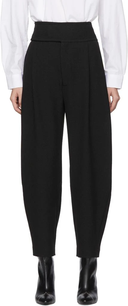 商品Totême|Black Lombardy Trousers,价格¥2141,第1张图片