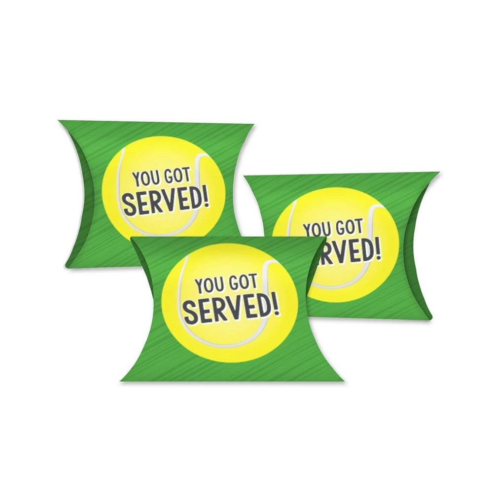 商品Big Dot of Happiness|You Got Served - Tennis - Favor Gift Boxes - Baby Shower or Tennis Ball Birthday Party Petite Pillow Boxes - Set of 20,价格¥127,第1张图片