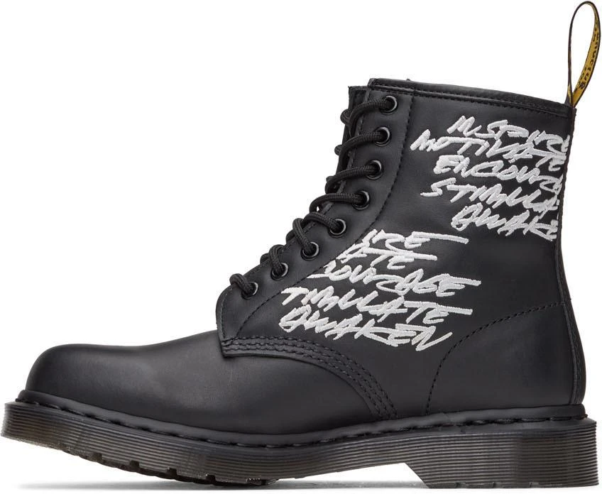 商品Dr. Martens|Black Embroidered 1460 Futura Boots,价格¥930,第3张图片详细描述