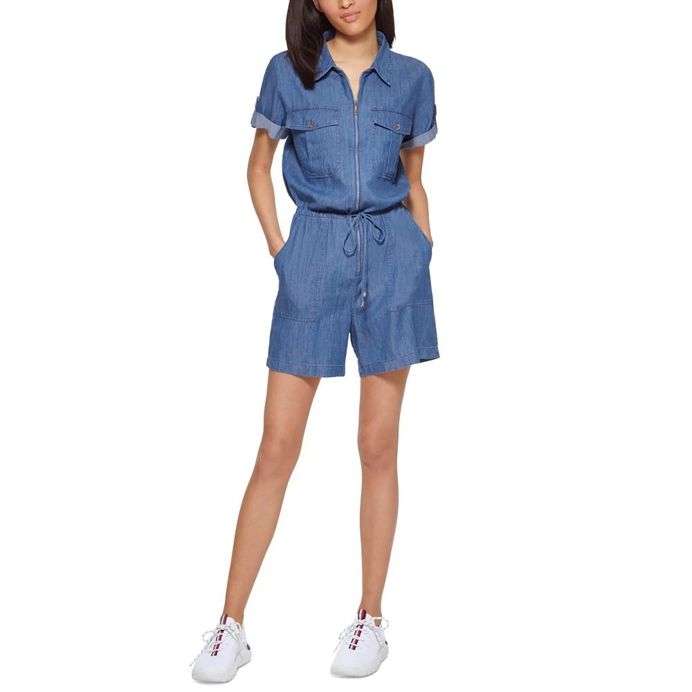Tommy Hilfiger Chambray Utility Romper 5