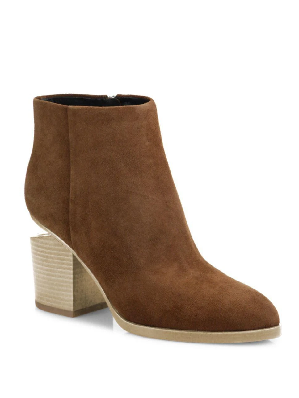 商品Alexander Wang|Gabi Tilt-Heel Suede Booties,价格¥4877,第2张图片详细描述