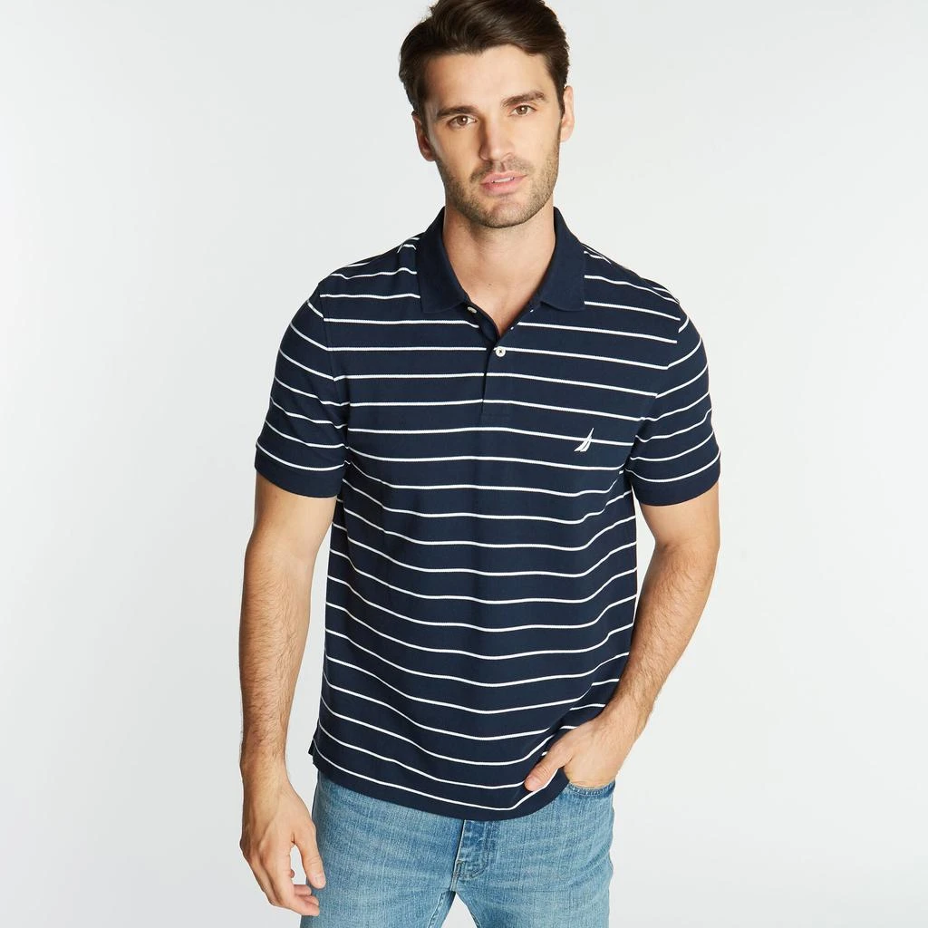 Mens Classic Fit Striped Deck Polo 商品