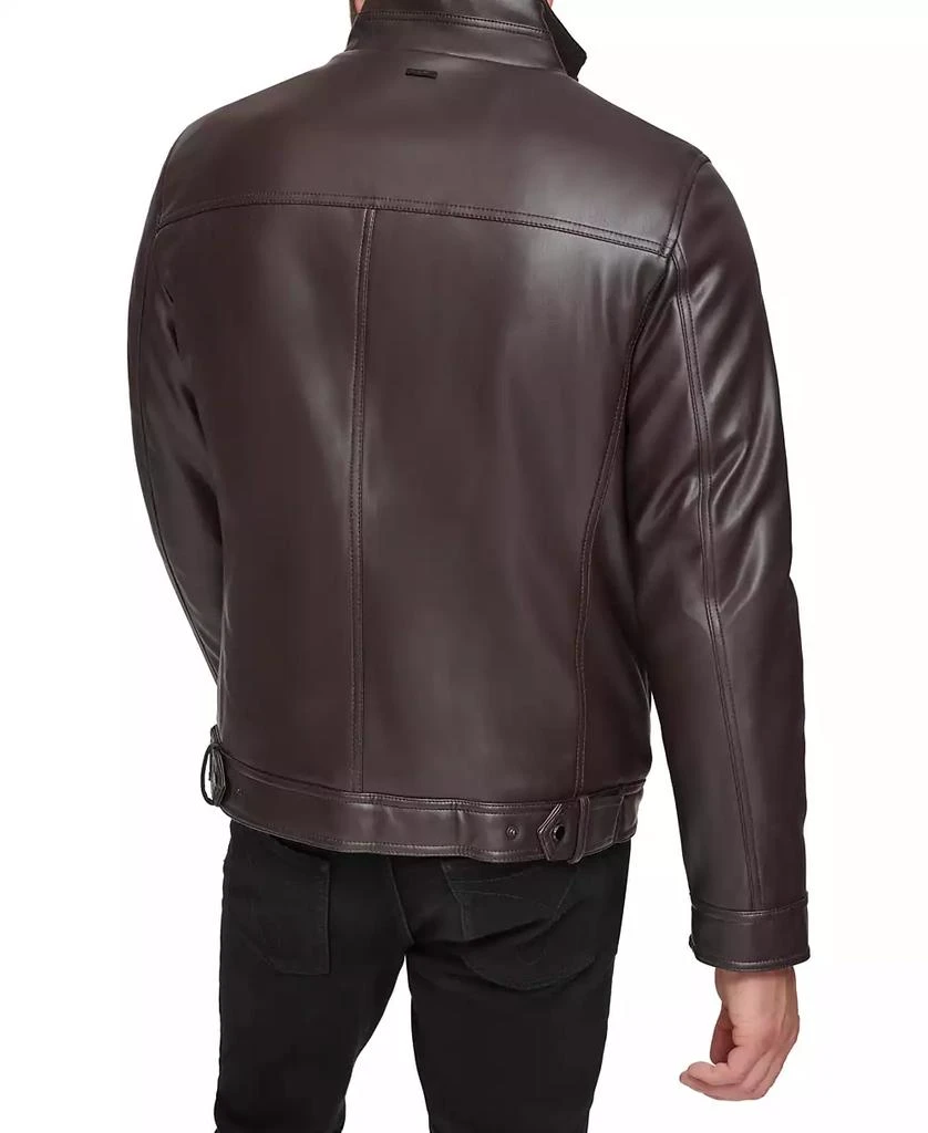商品Calvin Klein|Men's Faux Leather Moto Jacket, Created for Macy's,价格¥1029,第2张图片详细描述