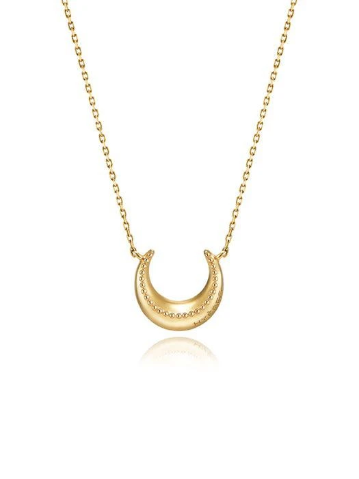 商品hyeres-lor|Champagne Moon 14k Necklace Small,价格¥1990,第1张图片