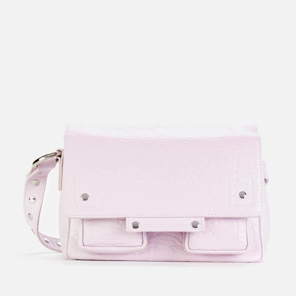 商品Nunoo|Núnoo Women's Honey New Zealand Leather Shoulder Bag - Light purple,价格¥449,第1张图片