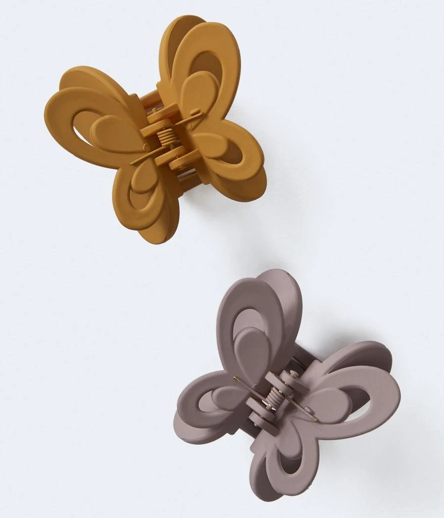 商品Aeropostale|Aeropostale Matte Butterfly Claw Hair Clip 2-Pack,价格¥52,第1张图片