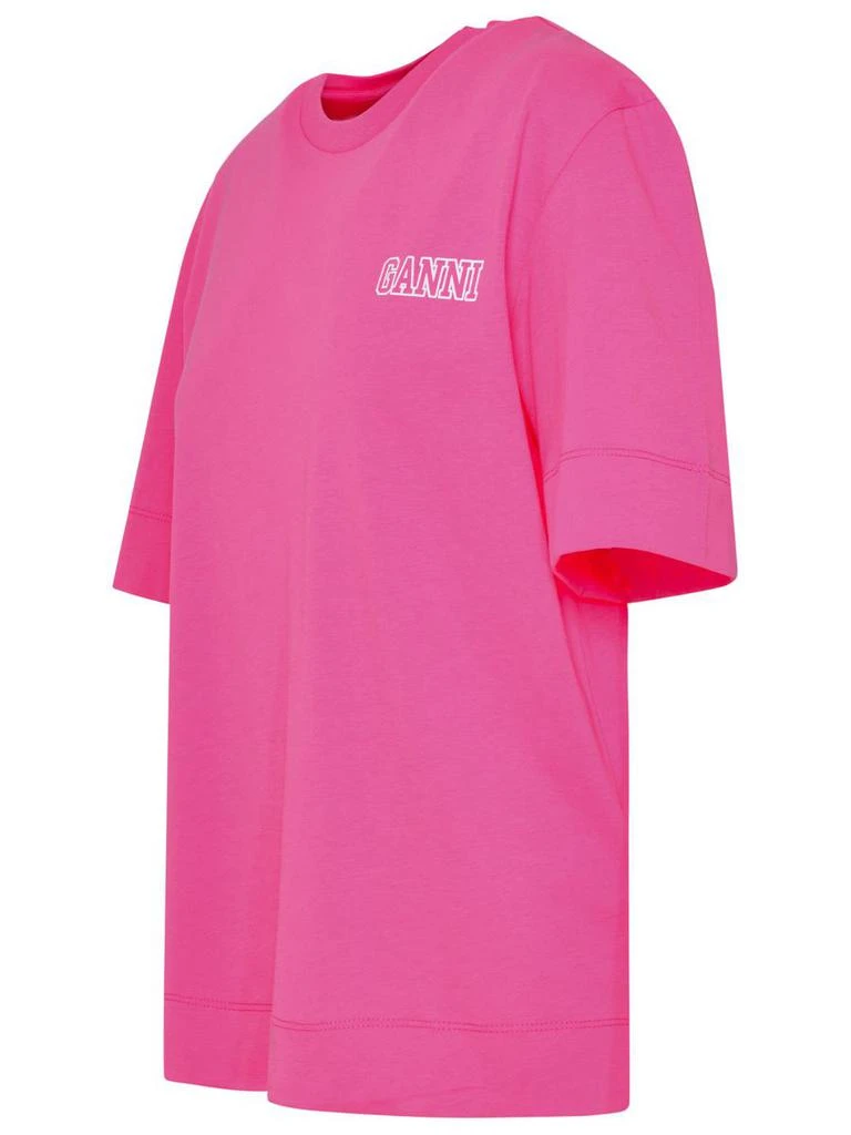 商品Ganni|FUCHSIA COTTON T-SHIRT,价格¥757,第2张图片详细描述