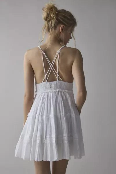 商品Kimchi Blue|Kimchi Blue Aria Strappy Tiered Ruffle Babydoll Mini Dress,价格¥441,第3张图片详细描述