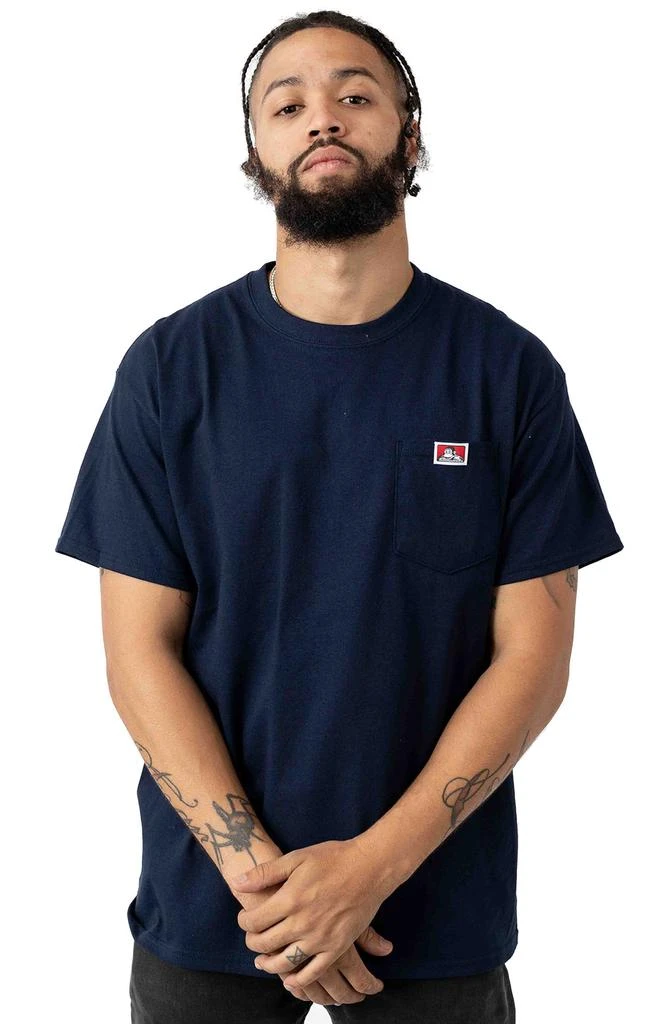 商品BEN DAVIS|Classic Label Pocket T-Shirt - Navy,价格¥87,第1张图片