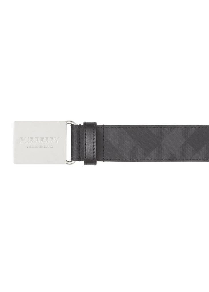 商品Burberry|Plaque buckle london check and leather belt,价格¥2282,第2张图片详细描述