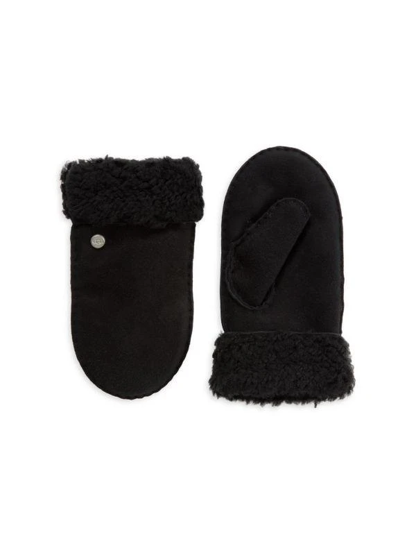 商品UGG|Kid's Suede & Shearling Mittens,价格¥243,第1张图片